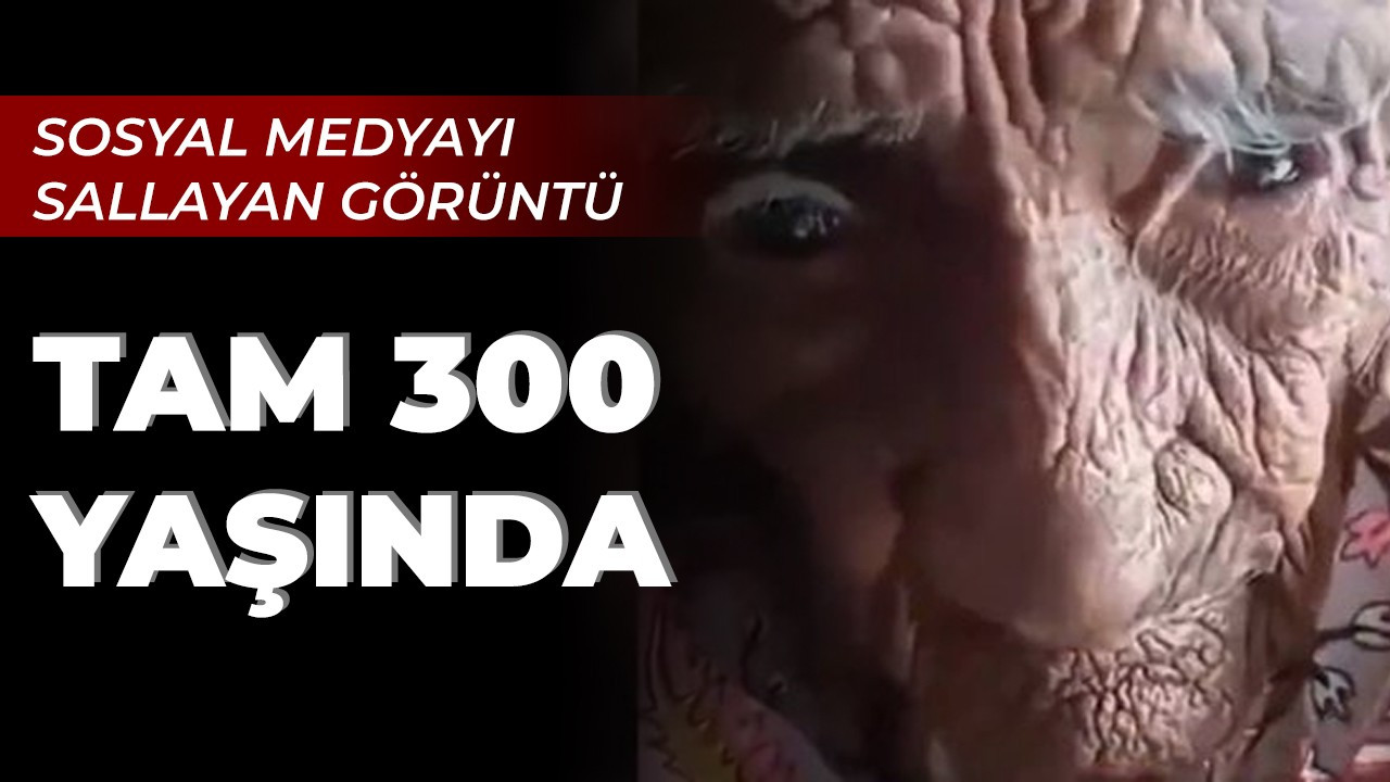 Sosyal medyayı sallayan görüntü! Yaşlı kadın 300 yaşında iddiası şoke etti!