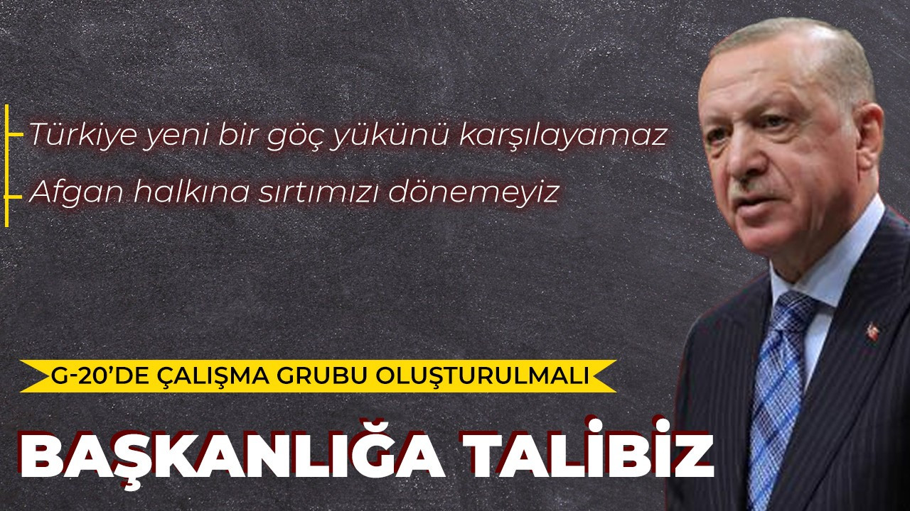 Cumhurbaşkanı Erdoğan'dan G20 Zirvesi'nde önemli açıklamalar!