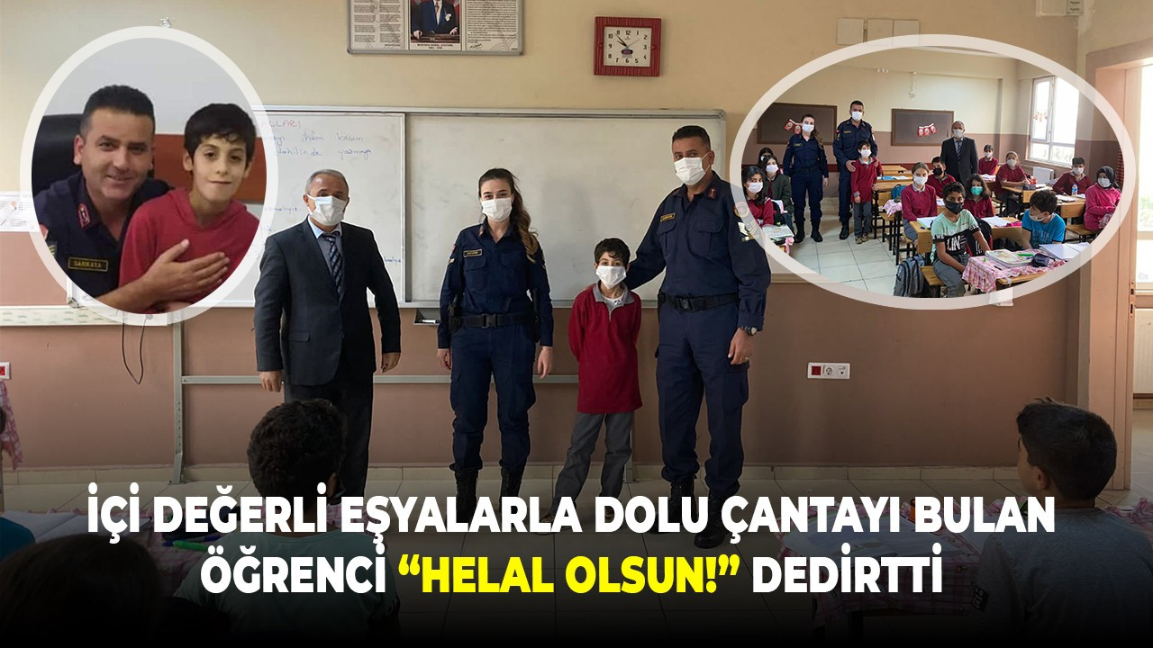 İçi Değerli Eşyalarla Dolu Çantayı Bulan Öğrenci “Helal Olsun!” Dedirtti