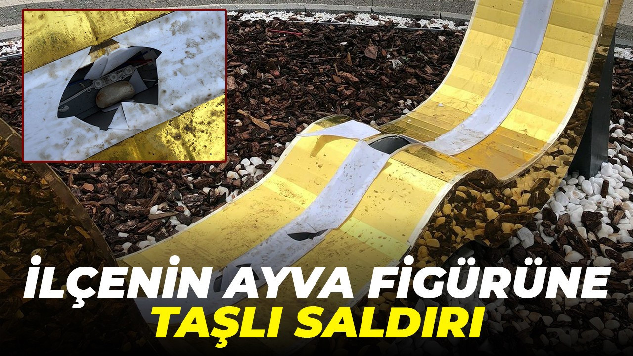 İlçenin ayva figürüne taşlı saldırı