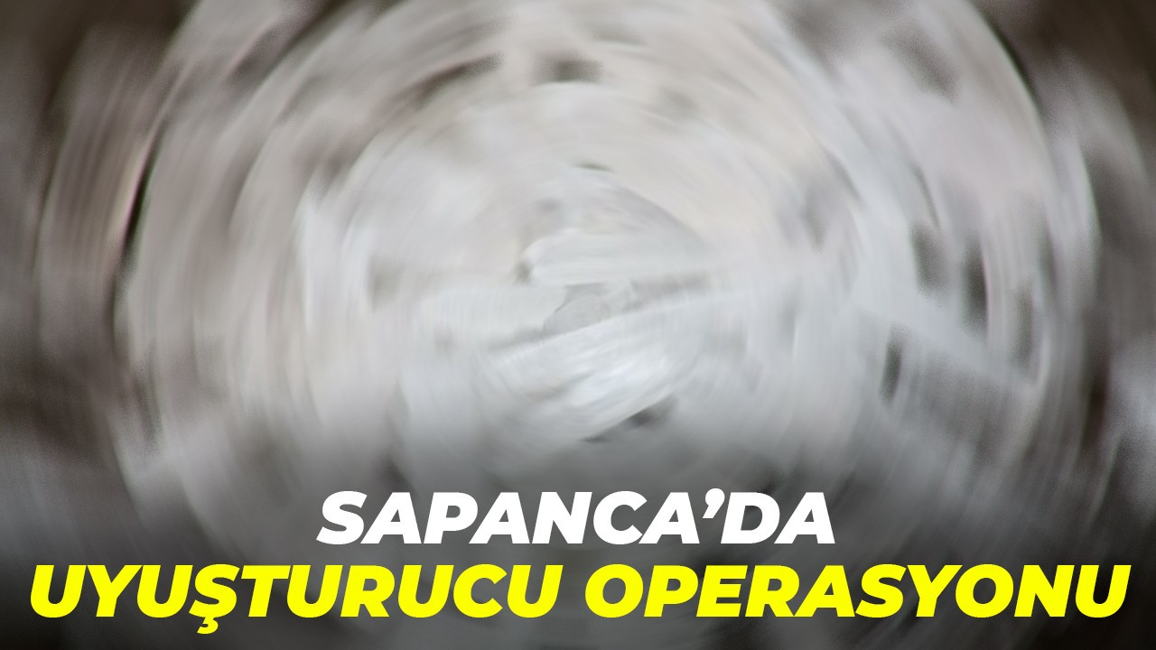 Sapanca'da uyuşturucu operasyonu