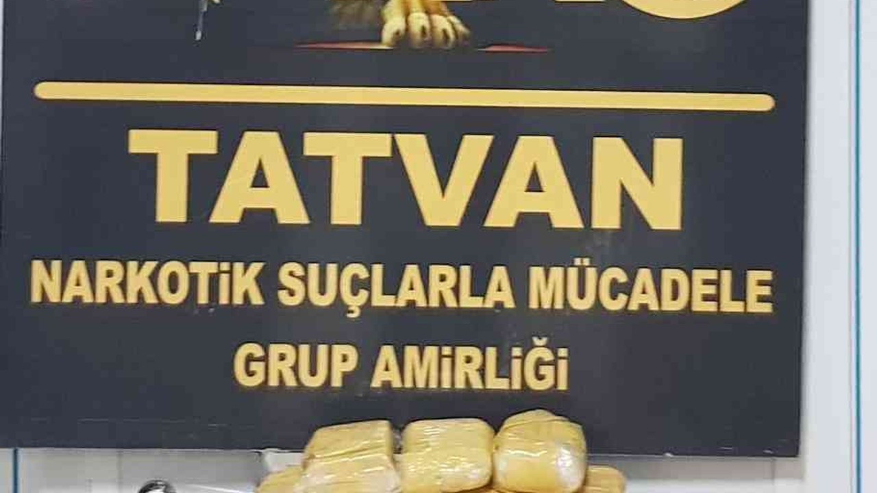 Bitlis’te 34 kilo eroin ele geçirildi