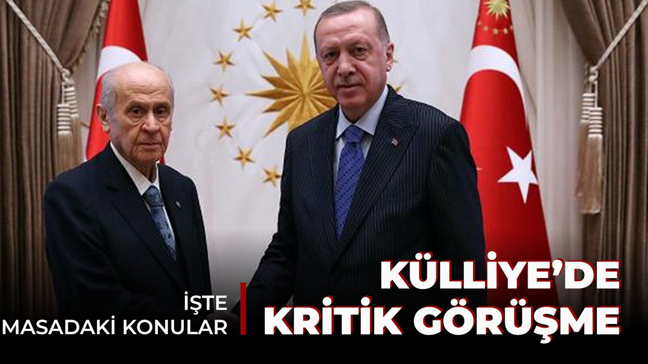 Kabine Toplantısı öncesi Külliye'de kritik görüşme! Cumhurbaşkanı Erdoğan Devlet Bahçeli'yi kabul etti