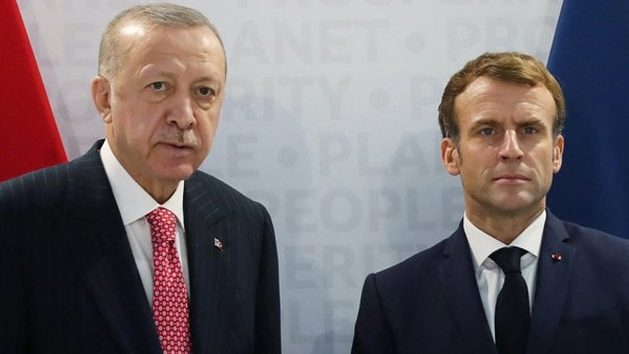 Cumhurbaşkanı Erdoğan, Macron ile bir araya geldi