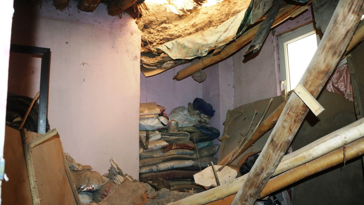 Adıyaman'da evin tavanı çöktü: 1 yaralı