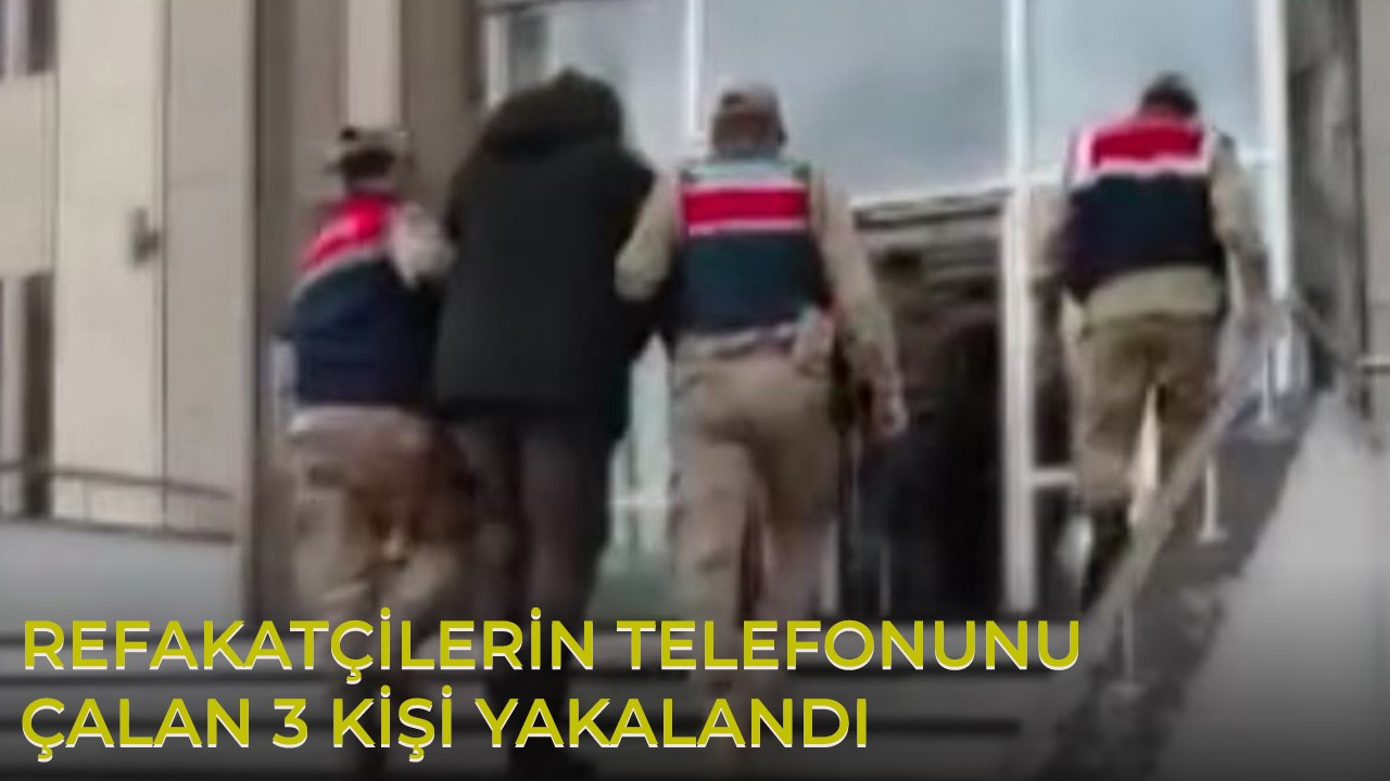 Hastanede refakatçilerin telefonlarını çalan 3 kişi yakalandı