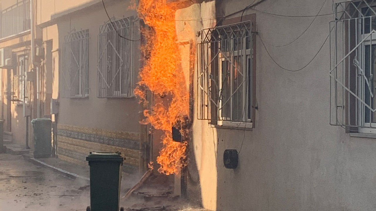 Bursa'da doğal gaz tesisatında yangın çıktı