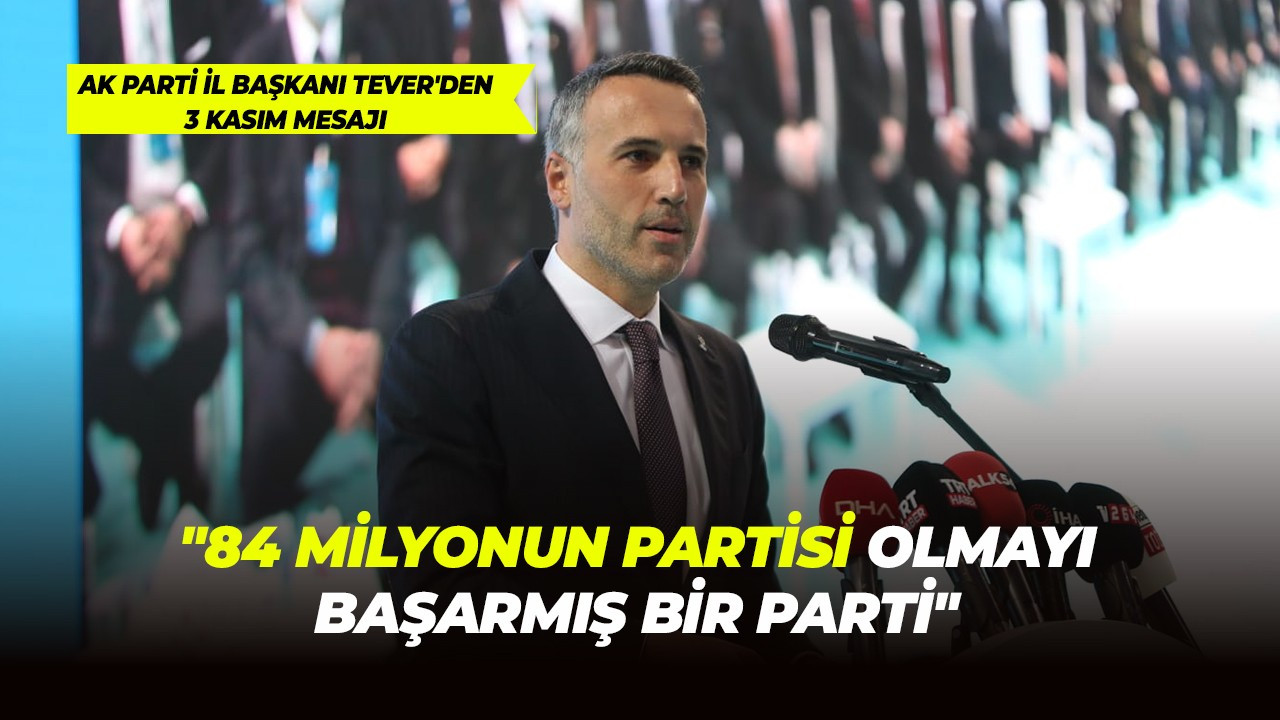 "84 milyonun partisi olmayı başarmış bir parti"