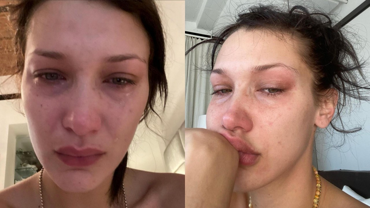 Bella Hadid ağladığı fotoğraflarını sosyal medyada paylaştı