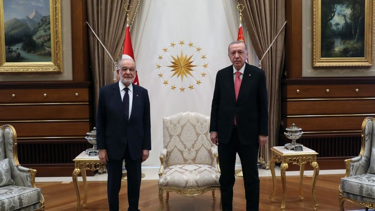 Cumhurbaşkanı Erdoğan Temel Karamollaoğlu'nu kabul etti