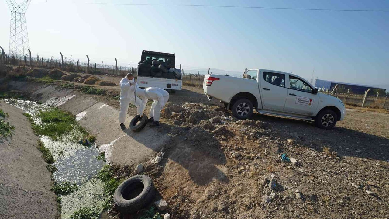 Kahramanmaraş’ta 200 ton atık araç lastiği toplandı