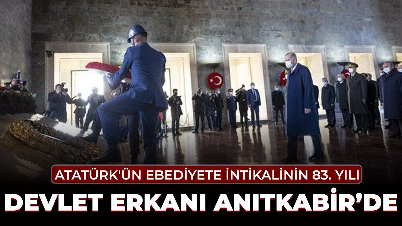 Devlet erkanı Anıtkabir'de