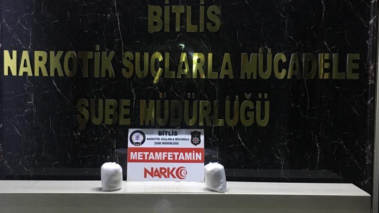 Bitlis'te 5 kilo metamfetamin ele geçirildi