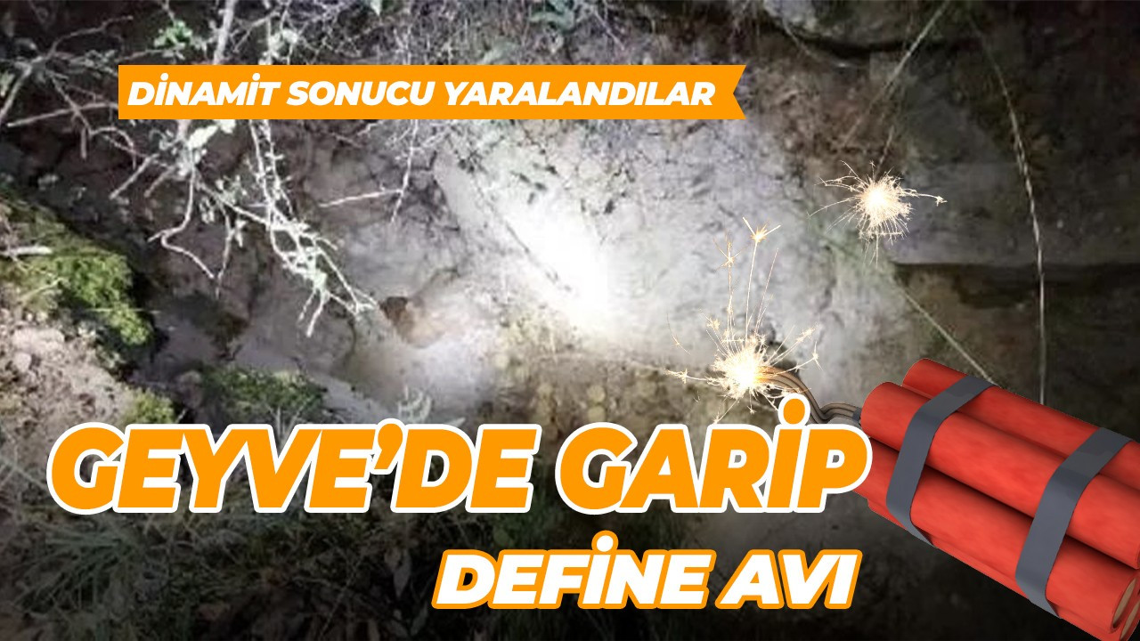 Geyve’de define avı mutlu bitmedi