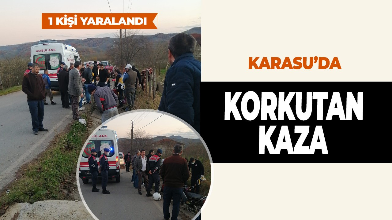 Sürücüsünün kontrolünden çıkan motosiklet devrildi: 1 yaralı