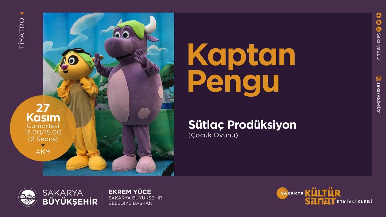 Çocuk tiyatrosu ‘Kaptan Pengu’ AKM’de sahnelenecek