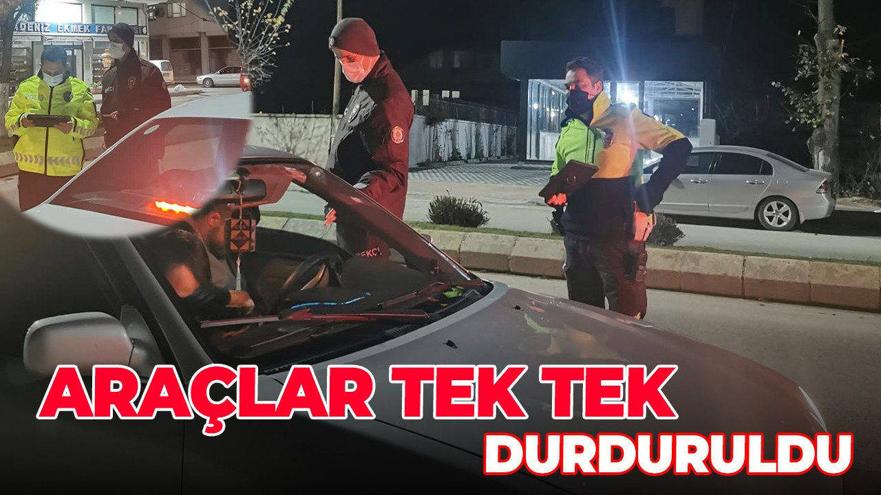 GECE YARISI MASKE VE TRAFİK DENETİMİ