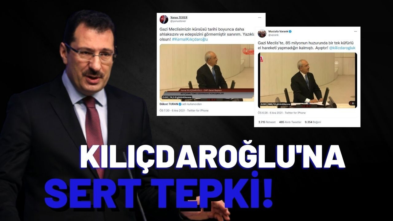 Kılıçdaroğlu'na sert tepki!