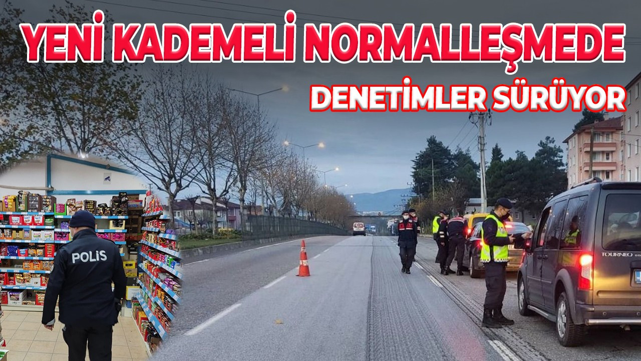 Sakarya'da Covid-19 denetimleri devam ediyor