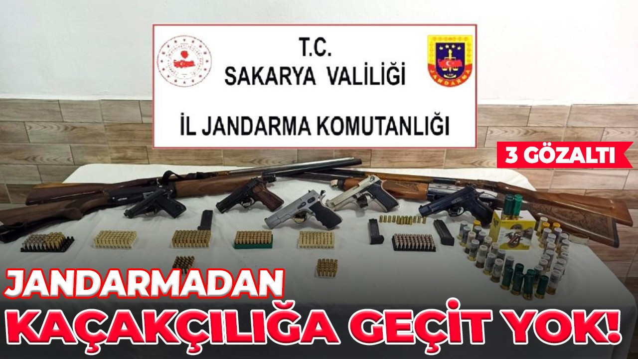 Jandarmadan şafak operasyonu: 3 gözaltı