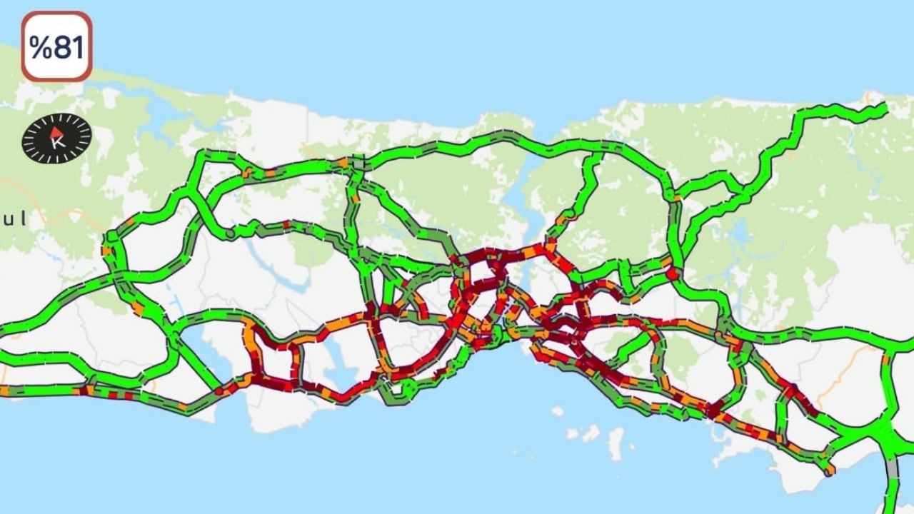 İstanbul’da trafik felç!