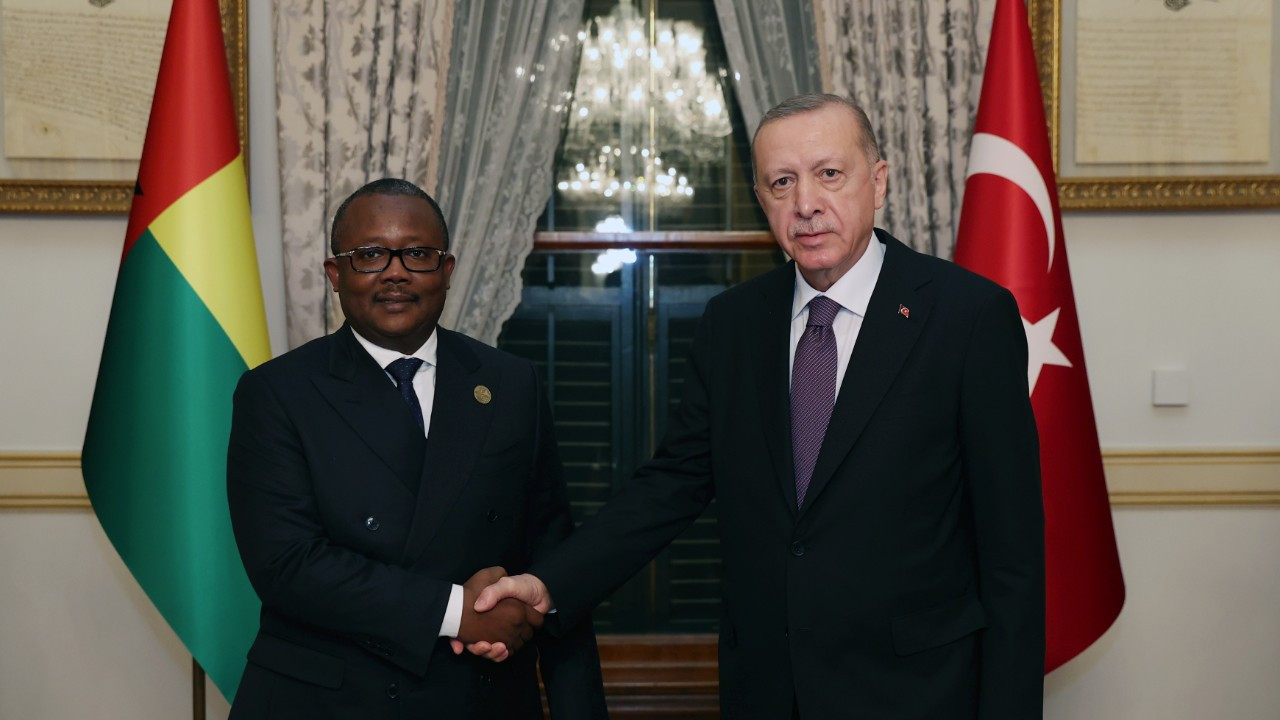 Cumhurbaşkanı Erdoğan, Gine Bissau Cumhurbaşkanı Umaro Sissocoi ile görüştü