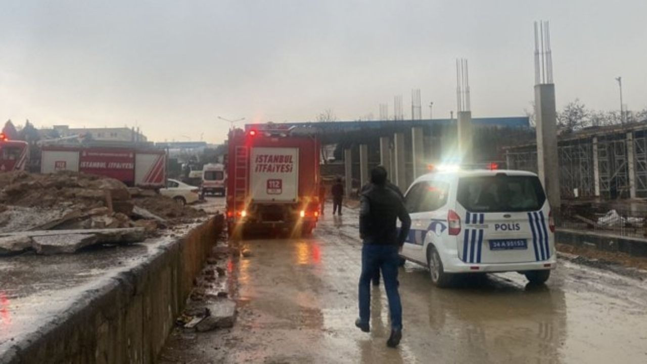 Tuzla'da korkunç olay! İstinat duvarı çöktü