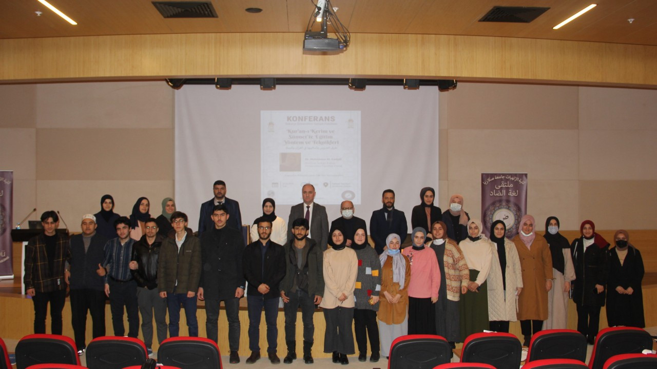 SAÜ İlahiyat Fakültesinde “Kur’ân-ı Kerîm ve Sünnette Eğitim Yöntem ve Teknikleri” Konulu Konferans