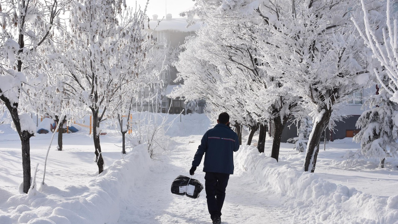 Bitlis'te kar güzelliği