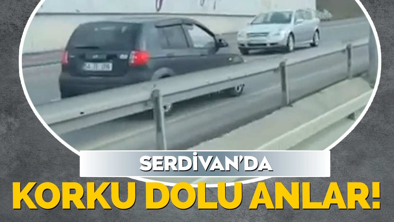 Serdivan’da korku dolu anlar!