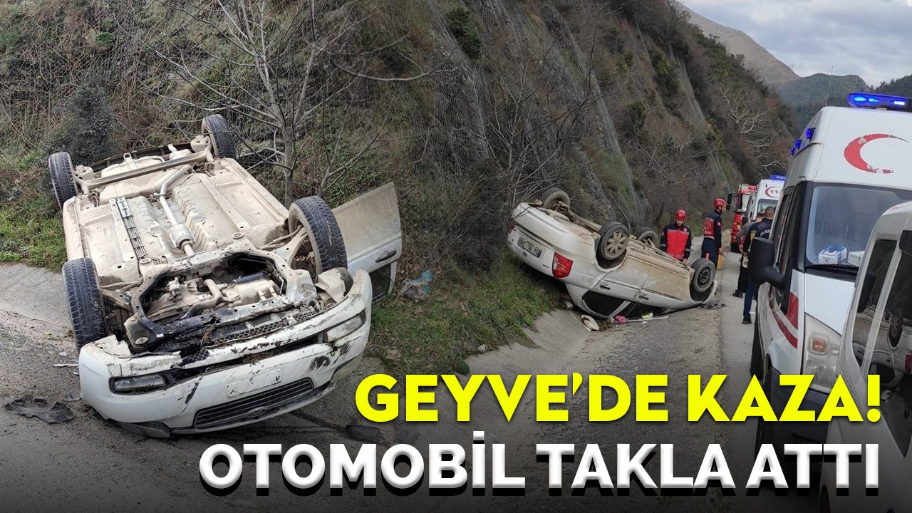 D650 karayolunda otomobil takla attı: 1 yaralı