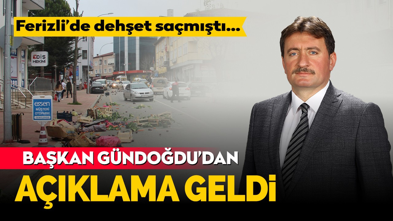 BAŞKAN GÜNDOĞDU’DAN FERİZLİDE DEHŞET SAÇAN PAZARCI HAKKINDA KAMUOYU AÇIKLAMASI