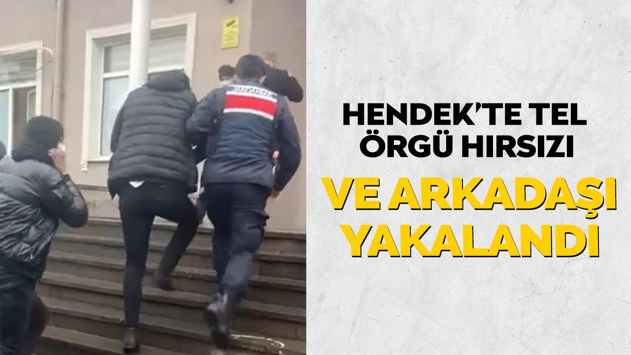 Hendek'te tel örgü hırsızı ve arkadaşı yakalandı!