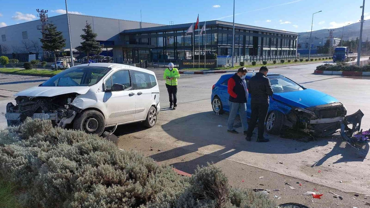 Samsun’da trafik kazası: 3 yaralı