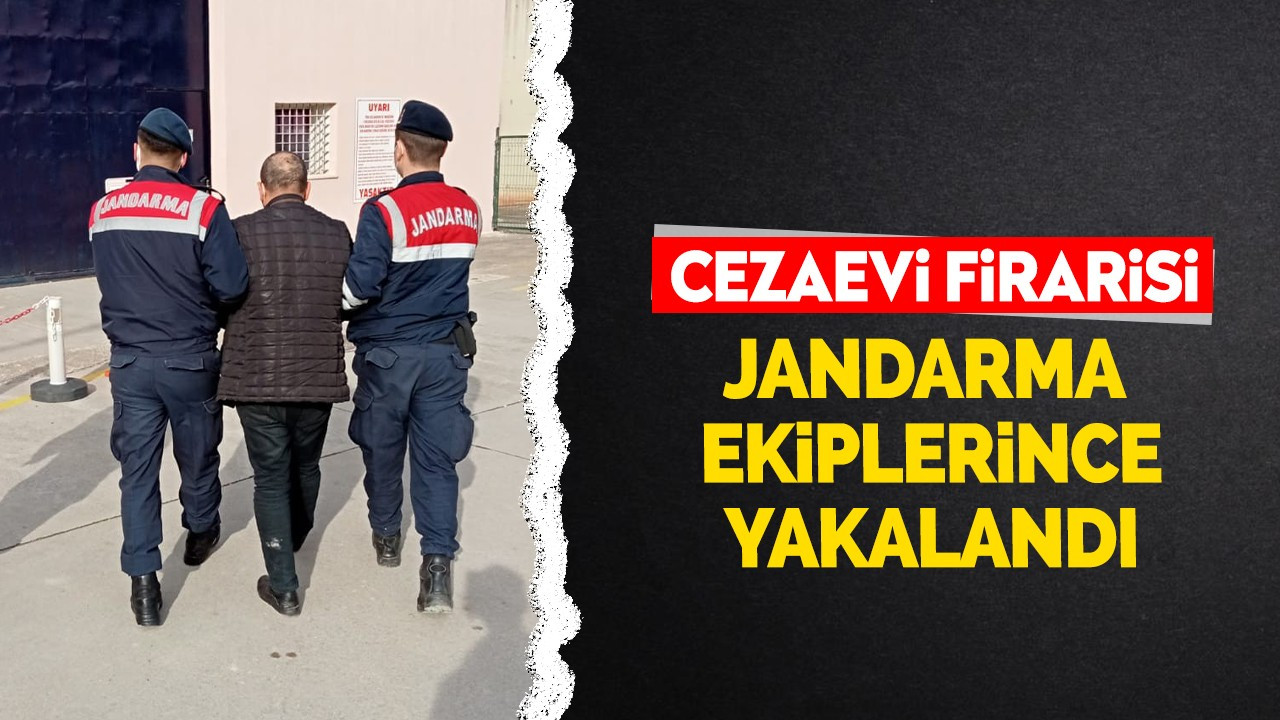 Cezaevi firarisi, jandarma ekiplerince yakalandı