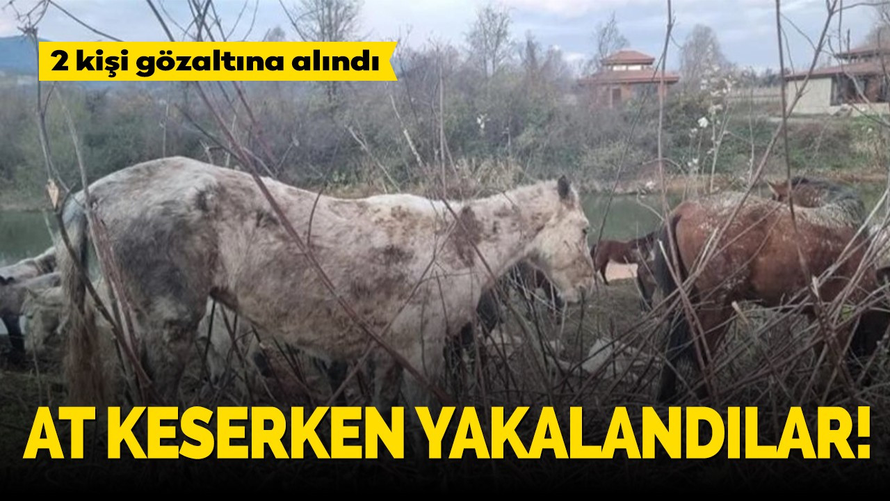 At keserken yakalandılar! 2 kişi gözaltına alındı