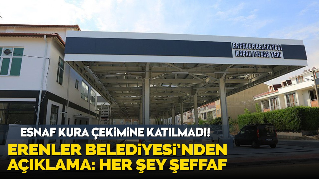 Esnaf kura çekimine katılmadı!