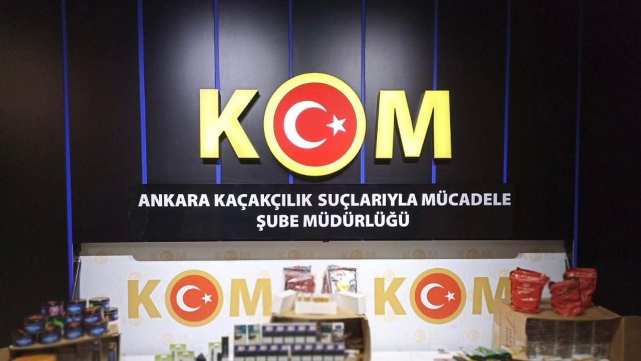 Ankara’da tütün kaçakçılarına yönelik operasyonda 2 gözaltı