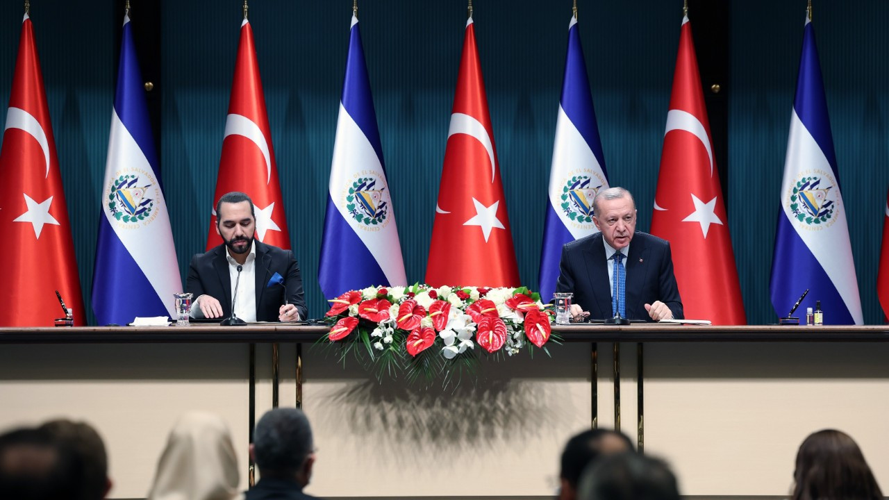 Cumhurbaşkanı Erdoğan, El Salvador Devlet Başkanı Nayib Bukele ile ortak basın toplantısı düzenledi