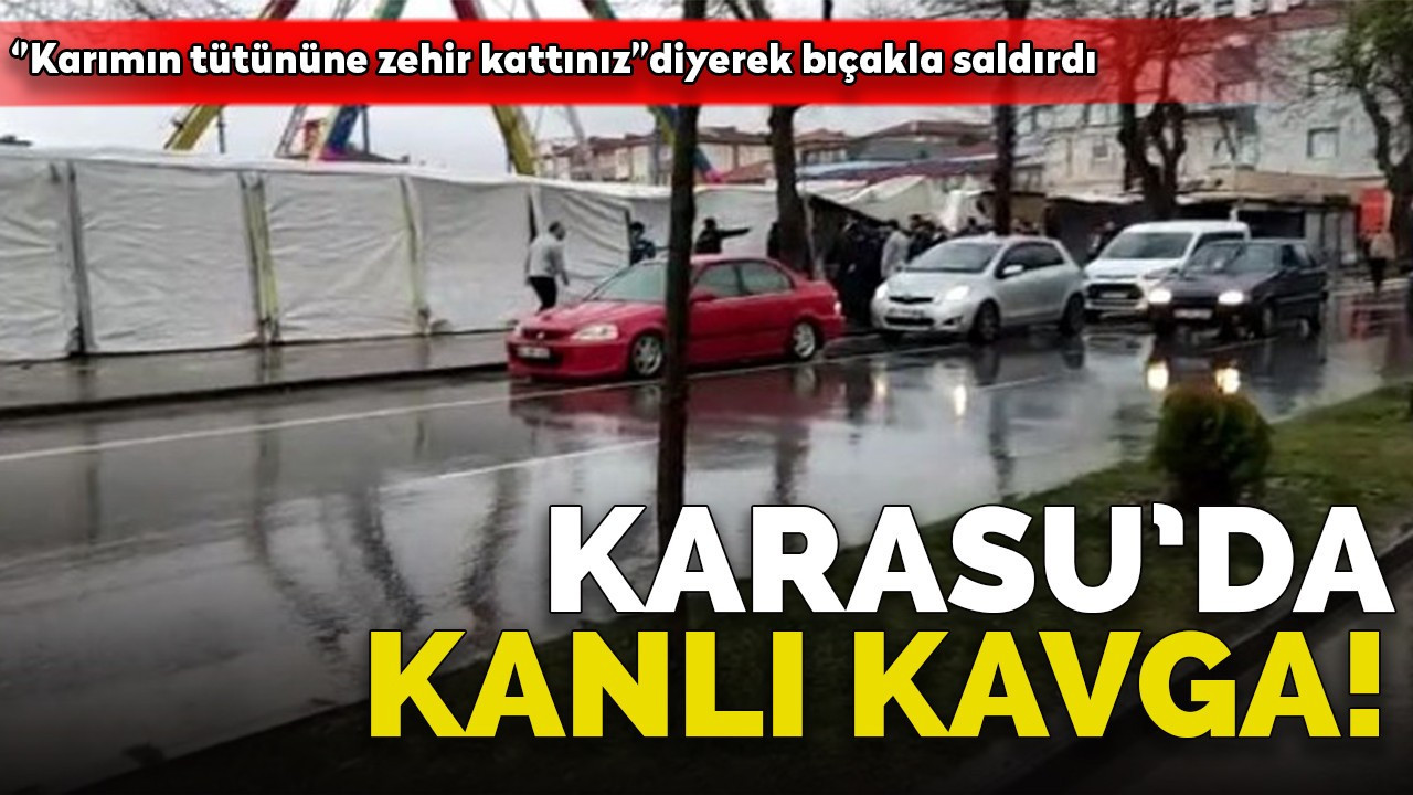 Karasu'da kanlı kavga: 1 yaralı