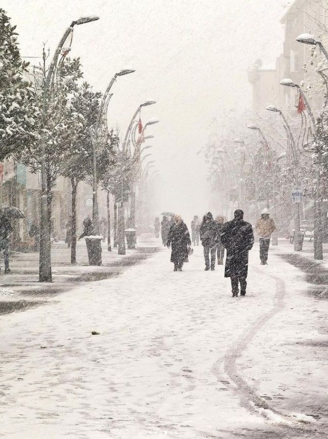 Karla buluşan Sakarya’da kartpostallık görüntüler: Çark Caddesi beyaza büründü - Sayfa 1