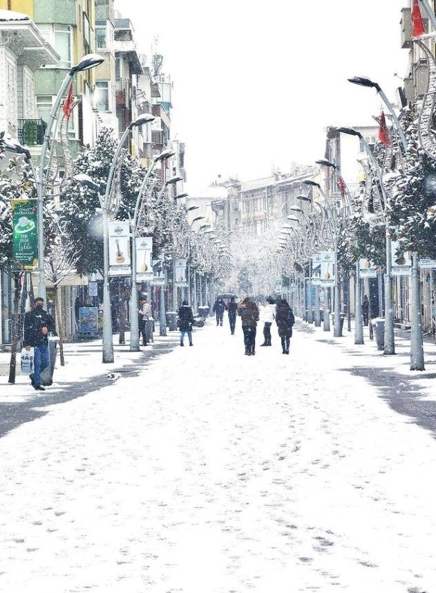 Karla buluşan Sakarya’da kartpostallık görüntüler: Çark Caddesi beyaza büründü - Sayfa 2