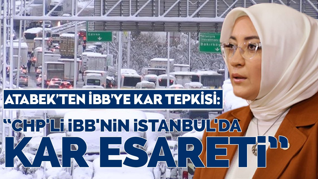 Sakarya Milletvekili Atabek'ten İBB'ye kar tepkisi