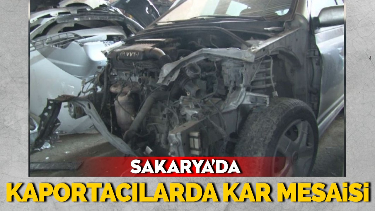 Sakarya'da kaportacılarda kar mesaisi!