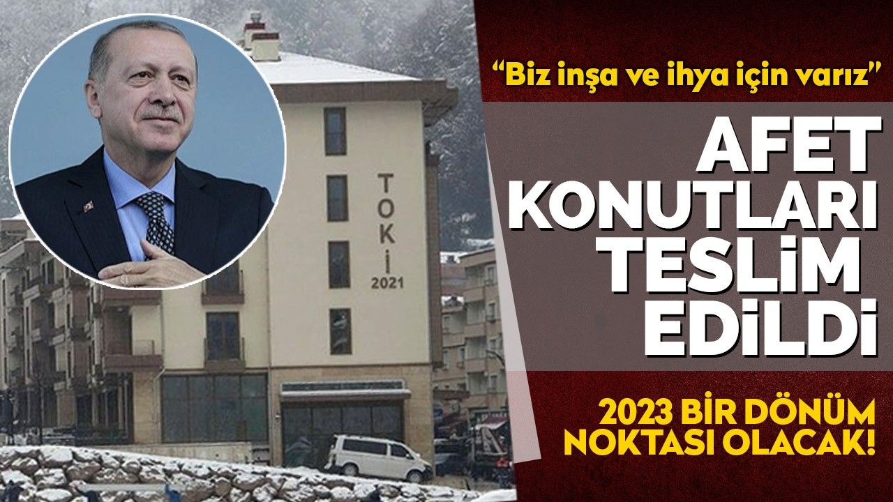 Giresun'da afet konutları hak sahiplerine teslim edildi