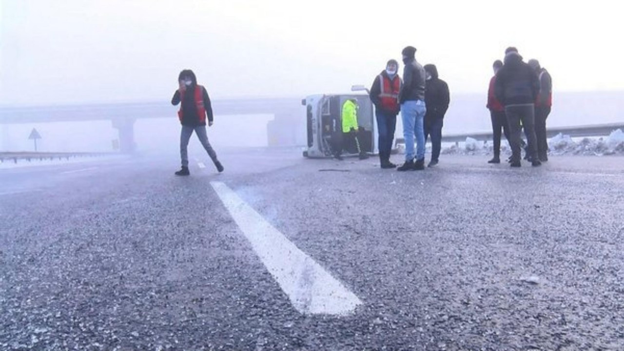 İstanbul'da polis minibüsü devrilmişti Vali Yerlikaya'dan açıklama