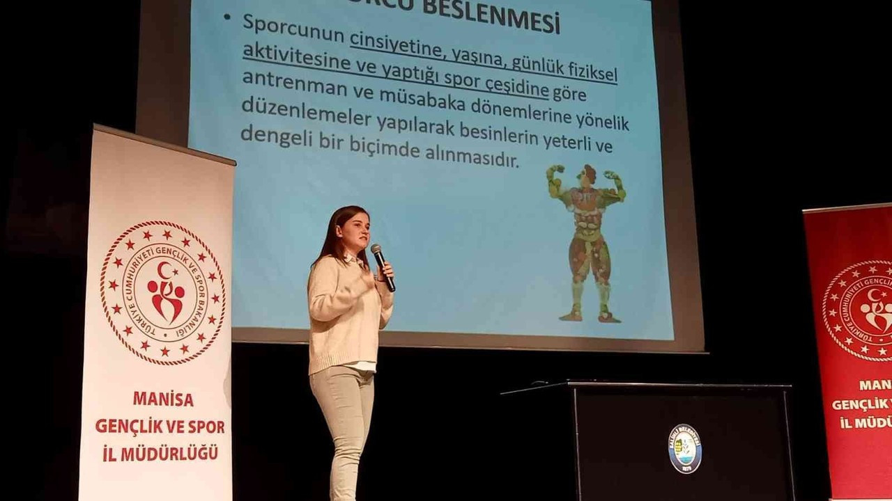 Salihli’de sporculara beslenme anlatıldı