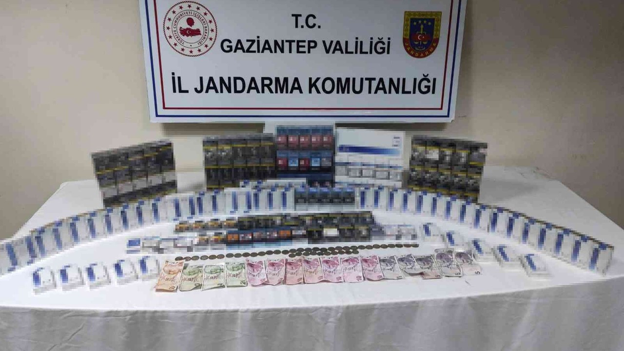 Gaziantep’te bin 850 paket kaçak sigara ele geçirildi