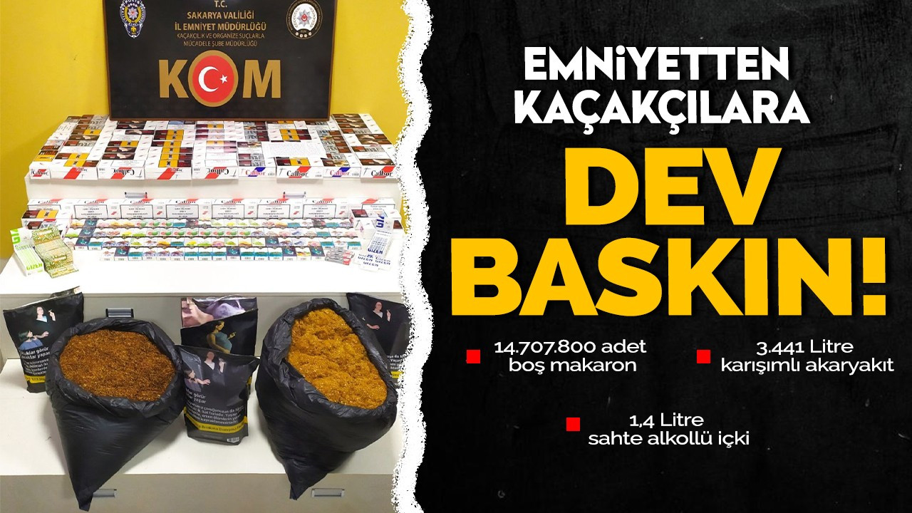 Emniyetten kaçakçılara dev baskın!