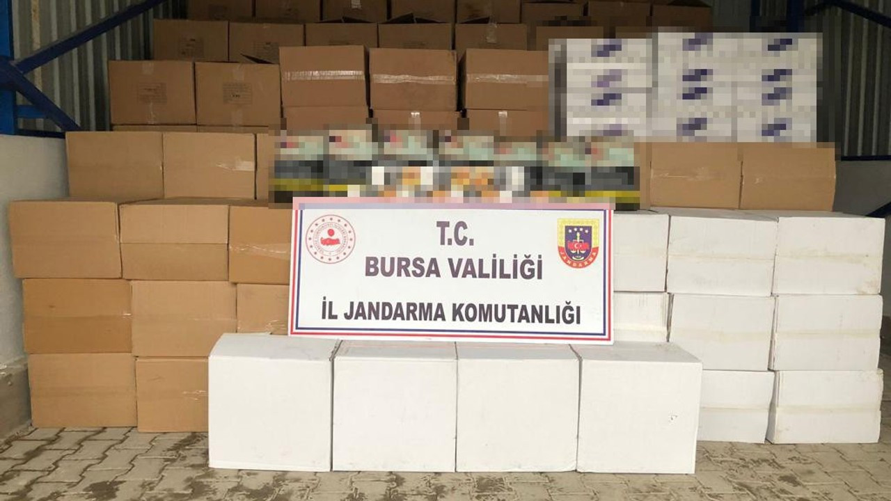 Jandarma ekiplerinin durdurduğu araçta 2 ton kaçak tütün ele geçirildi